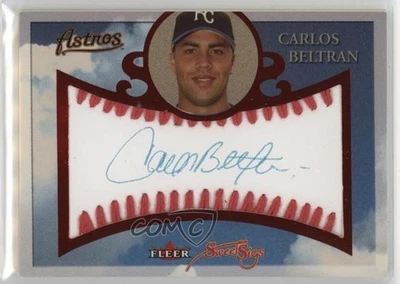2004 Fleer Sweet Sigs Auto Red 56/75 Carlos Beltran #SG-CB - Image 1 of 3