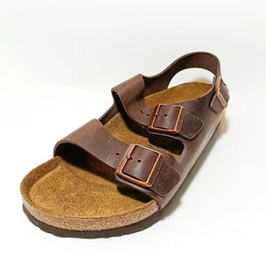 Birkenstock Milano Braun Herren Gr. EU 43 US 10 - NUR LINKE SANDALE, AMPUTIERTE SANDALE - Bild 1 von 8