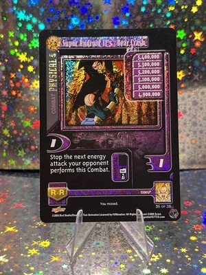 DRAGON BALL GT CCG SUPER ANDROID 17 BEAR CRASH ALT FOIL LIMITED SUPER 17 SAGA!! - Image 1 of 2