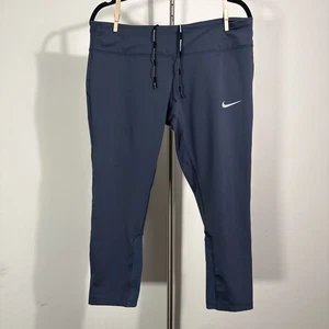 Pantaloni sportivi Nike Running Donna Dri Fit Grigio Antracite Cropped Taglia XL - Foto 1 di 12
