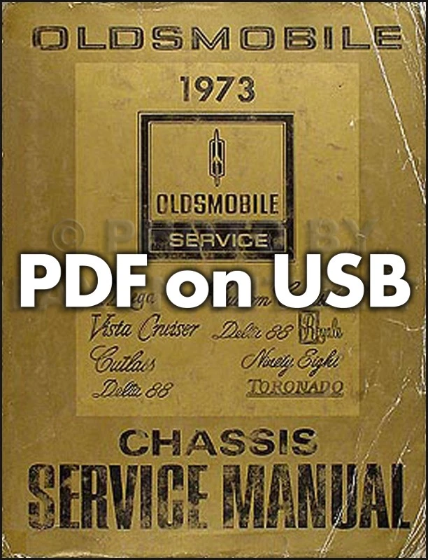 Oldsmobile 1973 PDF en USB manual de taller y servicio de reparación de carrocería Foto 1 de 4