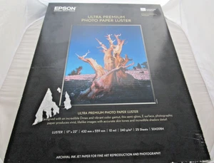 Epson Ultra Premium Photo Paper Luster | 17 x 22" - 25 Sheets - Picture 1 of 8