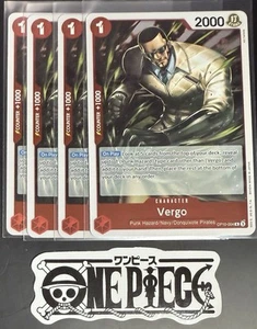 4x One Piece OP10-004 R Vergo - English - Foil - Playset - TCG - Mint - Bild 1 von 1