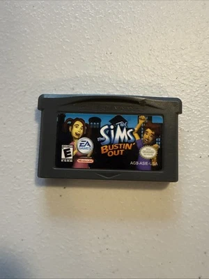 Sims Bustin Out (Nintendo Gameboy Boy Advance GBA) GBA Cartridge Only, Tested  - Image 1 of 4