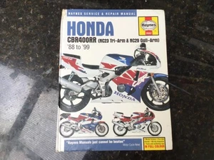 HONDA CBR400RR (NC23 & NC29) 1988 to 1999 SERVICE REPAIR MANUAL BY HAYNES - Picture 1 of 6