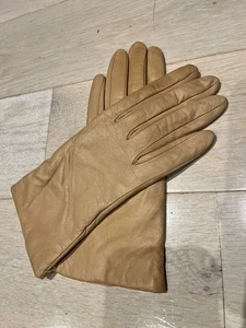 Preciosos Nuevos $165 Portolano Para Jcrew Guantes de Cuero Suave Manteroso Forrados en Cachemira - Imagen 1 de 9