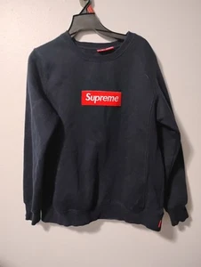 Supreme Box Logo BOGO Crewneck Sweatshirt (FW22) Black Size Small - Picture 1 of 8