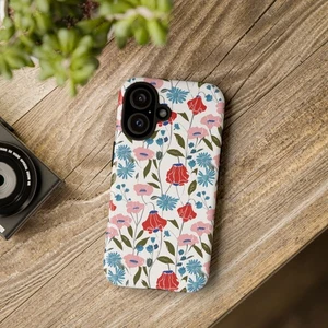 Floral Boho Phone Case, Tough Cases - Colorful Floral Design, Nature Lover Gift - Picture 1 of 99