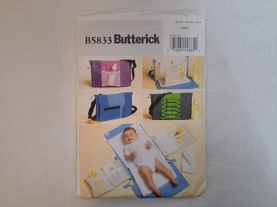 Butterick Pattern - Diaper Bag & Changing Pad (One Size) #B5833 - Uncut - Image 1 of 4