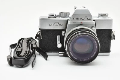 [N.Mint] MINOLTA SRT101 SLR 35mm Film Camera + MC ROKKOR-PF 55mm f/1.7 2595218 - Image 1 of 4