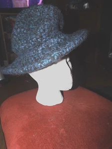 Lord & Taylor Fischerhut Damen Blau Wolle - Bild 1 von 2