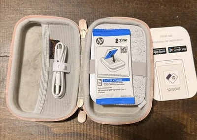 HP - Sprocket Portable 2" x 3" Instant Photo Printer , Case , Mint - Image 1 of 4