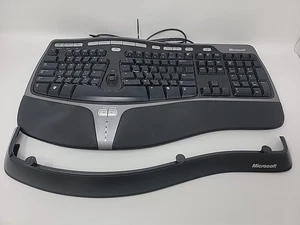 Microsoft Natural 1048 KU-0462 Ergonomic Keyboard 4000 v1.0 Black USB Wired - Picture 1 of 6
