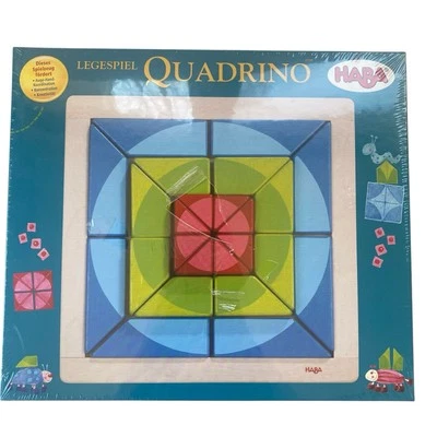 Haba Kids' Wooden Block Quadrino Game Educational Building Play Set GERMAN MADE - Image 1 of 4