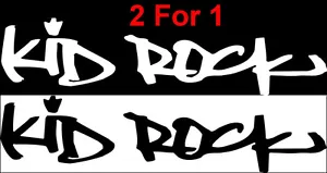2 Kinder Rock Fenster Aufkleber | Kid Rock Sticker WoW 1 GRATIS - Bild 1 von 1
