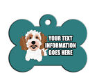 Pet ID Tags for Dogs Personalised Cartoon Dog Tags Lots of Cute Breeds Available
