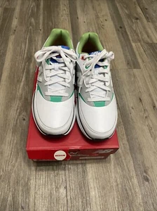 New Balance Golf Heritage Shoes Men’s Size 11.5 Medium White Blue MG100WB - Picture 1 of 8