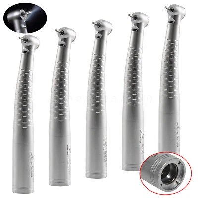 5pcs Dentista Fiber Optic LED Turbina Handpiece Standard Head fit KaVo Coupler