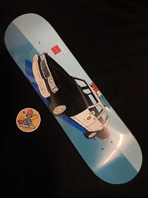 SUPER RARO Chocolate Huf tabla de monopatín policía LA coche de policía Keenan Milton Foto 1 de 4