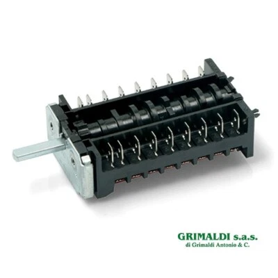 COMMUTATORE SELETTORE FUNZIONI 8+0 PER FORNO CANDY HOOVER 42822308 ORIGINALE - Immagine 1 di 4