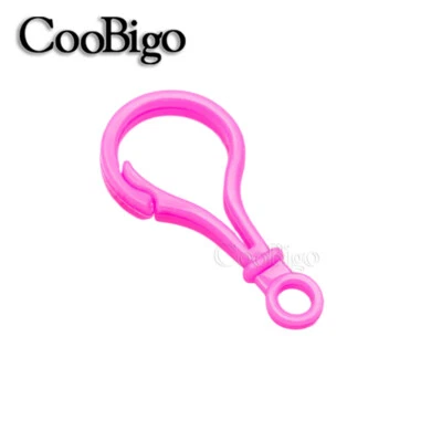 Ganchos a presión de plástico bulbo broches de langosta llavero anillo juguete gancho para colgar hágalo usted mismo artesanía Foto 1 de 4