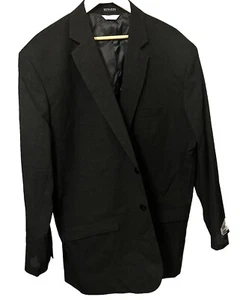 Edwards Redwood & Ross Men NEW 50R Signature Charcoal Black Wool Blend Suit Coat - Picture 1 of 7