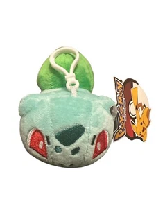 Pokemon Bulbasaur Keychain Plush Stuffed Bag Clip 4” Nintendo New with Tag - Picture 1 of 6
