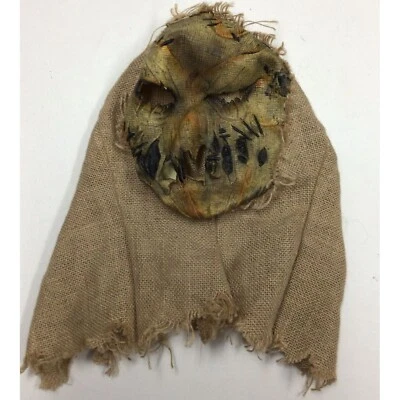 Costumes USA Scary Creepy Burlap Scarecrow Boys Halloween Mask Child Size M - Image 1 of 4