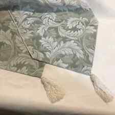 Jacquard Table Runner with Tassels Taupe Color 12x68