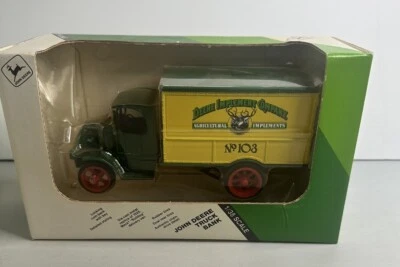 ERTL John Deere Truck Bank 1/38 1926 Mack Bulldog Delivery Van Replica - Image 1 of 4
