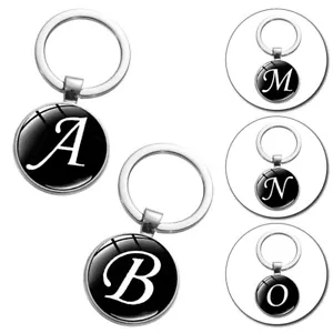 1Pc Initial Letter A-Z Alphabet Keychains Key Ring Handbag Pendant Charm Gift - Picture 1 of 38