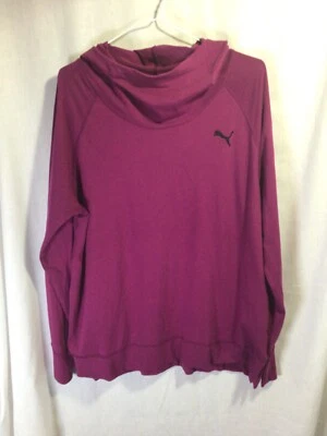 Ropa deportiva Puma para mujer púrpura XL manga larga con capucha mezcla de algodón T8 Foto 1 de 4