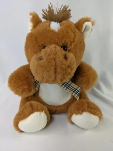 Peluche Kellytoy Brown Horse 9 pulgadas 2019 juguete de peluche - Imagen 1 de 8