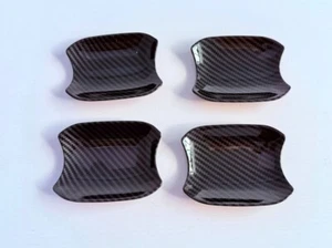 For 2023-2025 Chevrolet Colorado Carbon Fiber Look Door Handle Bowl Cover Trim - Picture 1 of 3