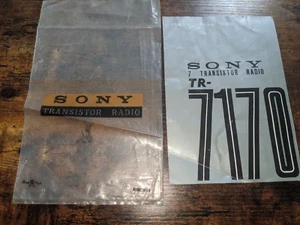 Radio transistor Sony TR-7170 de colección instrucciones - Imagen 1 de 4