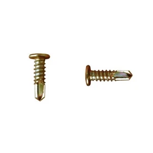 Qty 1000 Flat head Self Drilling 10gx16mm Zinc Yellow Metal Screws - Picture 1 of 1