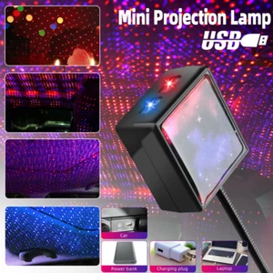 USB Car Interior Roof Atmosphere Starrry Sky Lamp LED Projector Star Night Light - Picture 1 of 12
