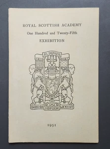 1951 Royal Scottish Academy 125th Exhibition Tourist Booklet Catalogue Scotland - Picture 1 of 15