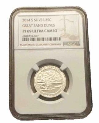 2014 S NGC PF69 Clad Great Sand Dunes Early Quarter Ultra Cameo - Image 1 of 2