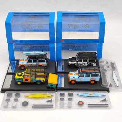 Master 1:64 Lan~over Defender 110 Gulf Camping Camuflaje Diecast Juguetes Modelos Foto 1 de 4