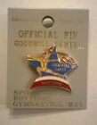 Gymnastics Tie Tack Hat Official Pin Goodwill Olympic Games Seattle 1990 Sport  