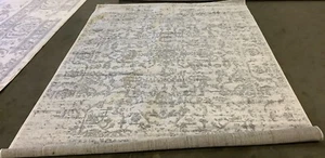 SILVER / IVORY 5'-3" x 7'-6" Back Stain Rug, Reduced Price 1172676525 MAD603G-5 - Picture 1 of 4