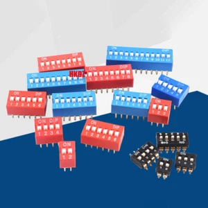 Slide Dip Switch Module 2.54mm DIL PCB Breadboard Toggle Snap Raspberry 1~8 Way - Picture 1 of 21
