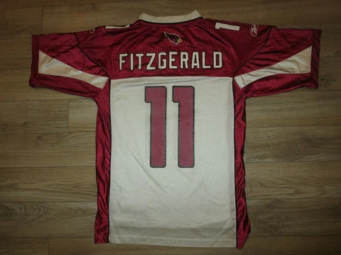 Larry Fitzgerald Arizona Cardinals NFL Super Bowl Reebok Jersey Small S mens Cover