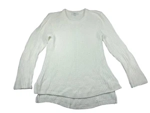 Madewell Women's Ivory Holcomb Textured Ribbed Sweater Size S Cotton Blend - Picture 1 of 5