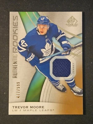19-20 Trevor Moore Authentic Rookies Game Used Jersey #/599 - Image 1 of 4