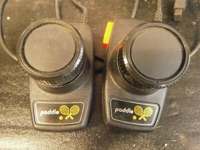 Vintage Pair Of ATARI Paddle Controllers For Atari Systems Nice Clean Pair - Image 1 of 3