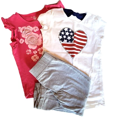 Lote de três roupas mistas de verão para meninas tamanho 6X Jumping Beans Arizona - Imagem 1 de 4