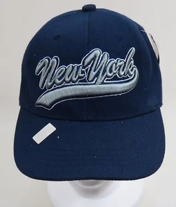 NEW YORK Baseball Cap Hat HOWD Adjustable Blue & Silver - Picture 1 of 10