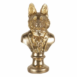 Decoración Perro Lobo Pastor 9*8*17cm Figura Perro Estatua Dorado 6PR3445 - Imagen 1 de 1